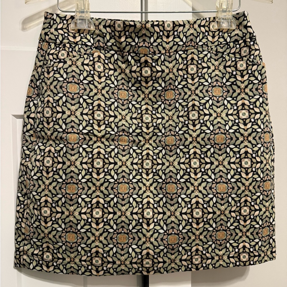 Croft & Barrow Mosaic Print Mini Skirt